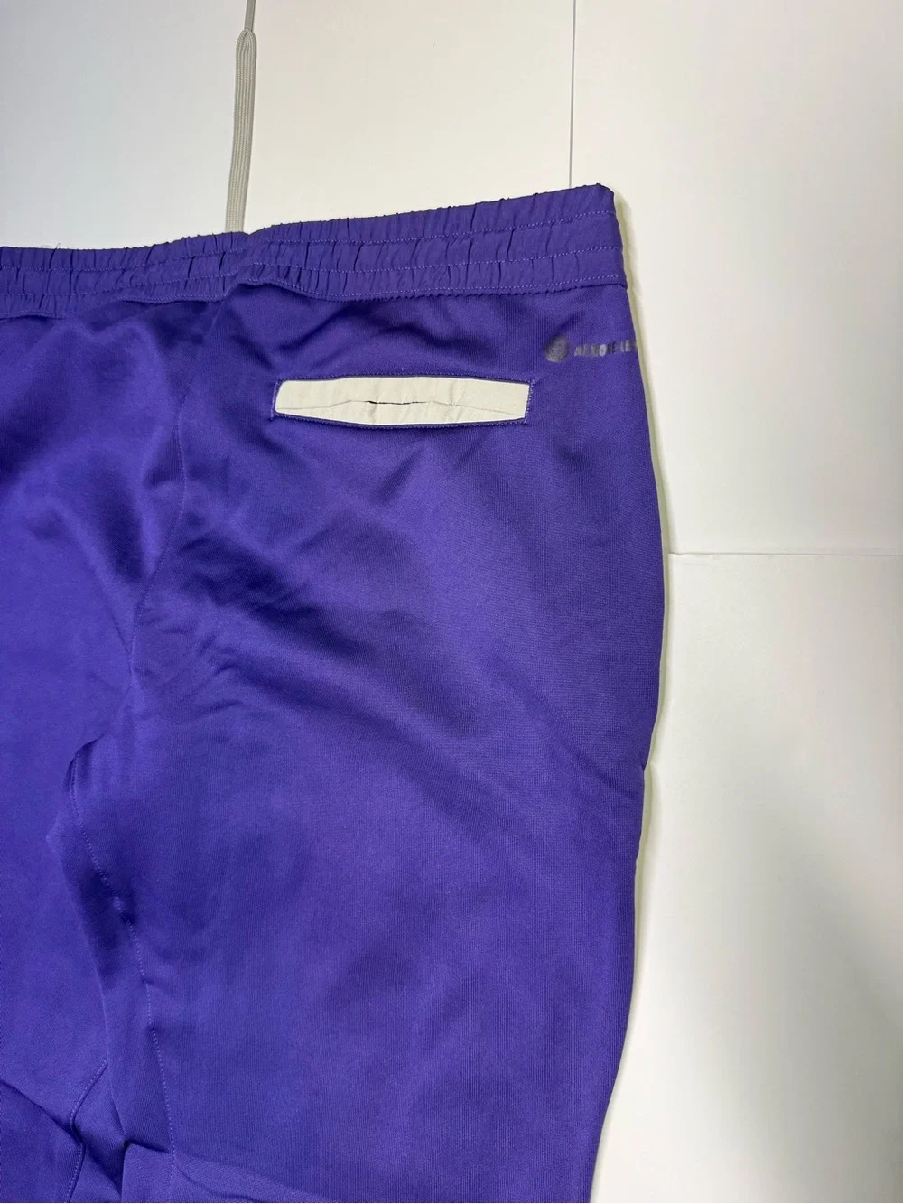 adidas Team Tap Pants SWEATPANTS Women M Ankle Zip Purple Retail $60 NWT